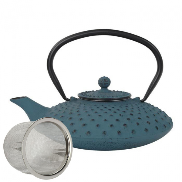 teeblume cast iron teapot Kambin 0,8 litre, with strainer, different colours