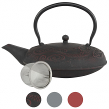 teeblume gusseiserne Teekanne Laoshan, 1,25 Liter, mit Sieb, verschiedene Farben