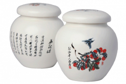 Matcha 2 storage jars, Porcelain, Set of 2, 9x5 cm