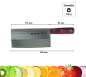 Preview: Chinese Cleaver, Kitchenware, 17,5 cm, 360g,