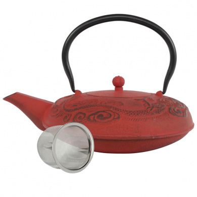 teeblume Cast Iron Teapot Laoshan,1.25 ltr.,with strainer, different colours