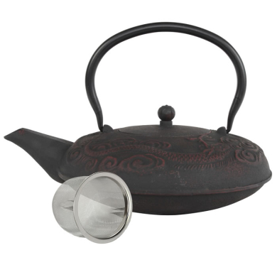 teeblume Cast Iron Teapot Laoshan,1.25 ltr.,with strainer, different colours