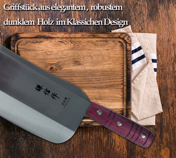 Chinesischer Hackmesser,28 cm, 650 g, Artikel Nr.. 40461