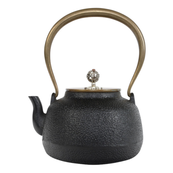 teeblume cast iron teapot Enzhou, 0,9 litre, with strainer, black