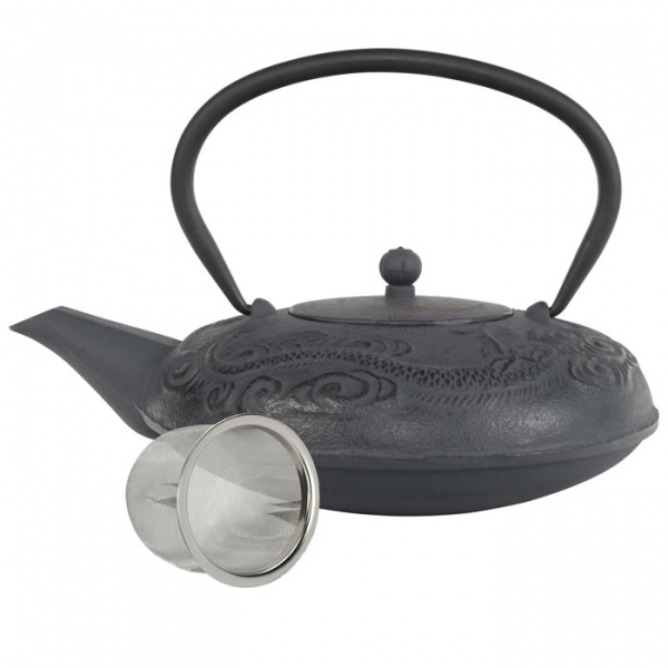 teeblume Cast Iron Teapot Laoshan,1.25 ltr.,with strainer, different colours