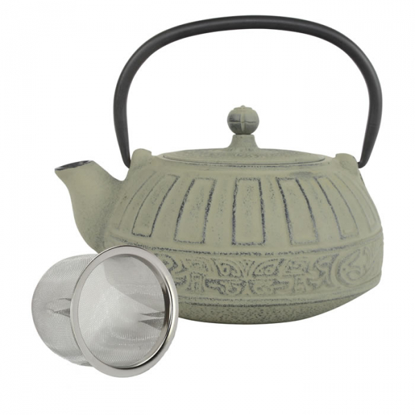 teeblume gusseiserne Teekanne Puyang, 0,8 Liter, mit Sieb, verschiedene Farben