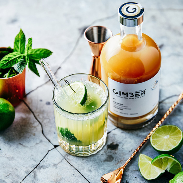 GIMBER Ginger Drink, concentrate from organic ginger, lemon, herbs and spices