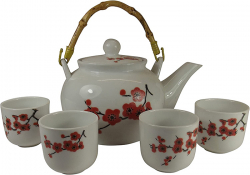 Tee set, Kirchblüten, Porzellan, Cup: 81ml,Teepot: 840 ml