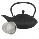 teeblume cast iron teapot Fangshan 0,75 litre, with strainer, black