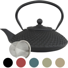 teeblume cast iron teapot Kambin 1,25 litre, with strainer, different colours