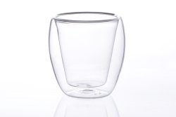 Classic "Melina Akashi" tea glass set, Set of 2, 200 ml, crystal clear, double-walled